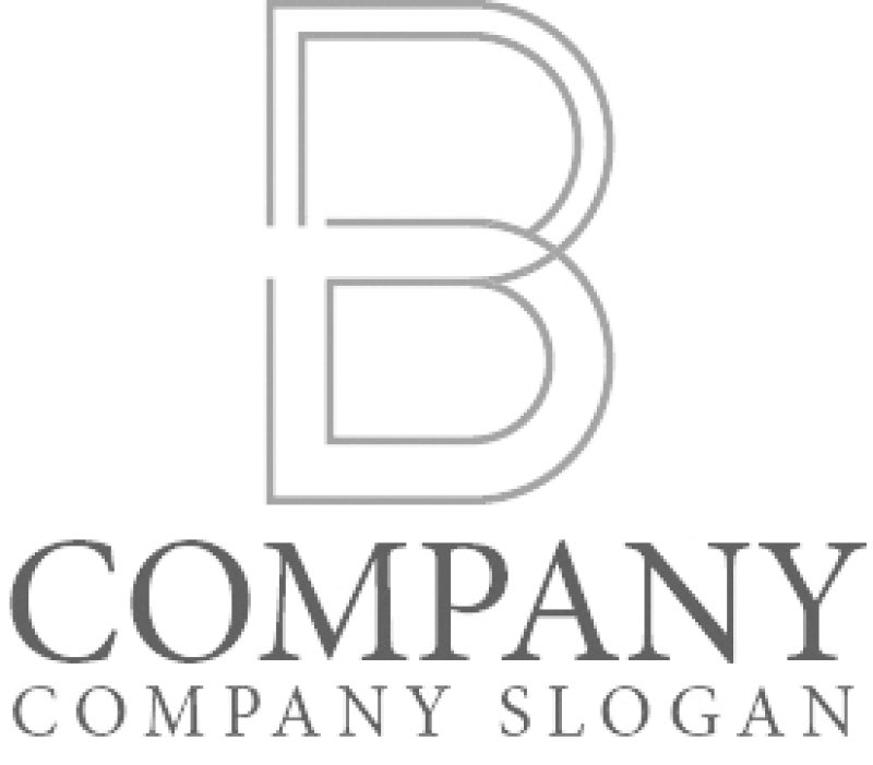 画像6: B・線・アルファベット・ロゴ・マークデザイン5403 (6)