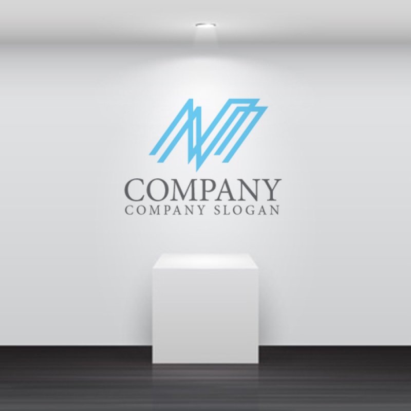 画像5: N・線・アルファベット・会社ロゴ・マークデザイン5405 (5)