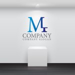 画像5: M・T・グラデーション・アルファベット・会社ロゴ・マークデザイン5408 (5)