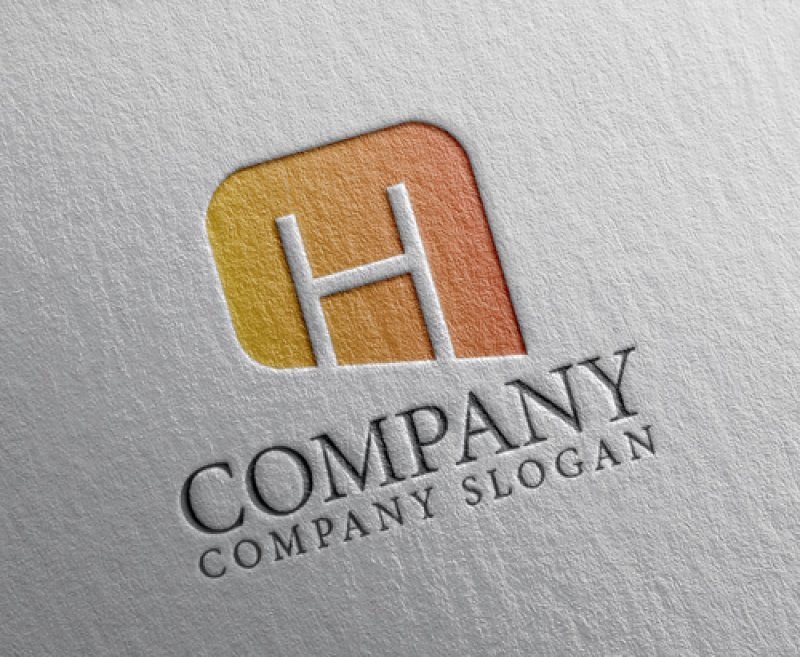 画像2: H・四角・グラデーション・アルファベット・ロゴ・マークデザイン5409 (2)