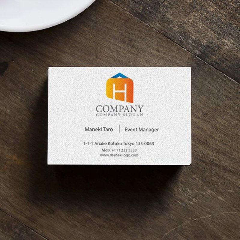 画像4: H・四角・グラデーション・アルファベット・ロゴ・マークデザイン5409 (4)