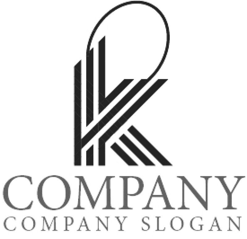 画像6: K・線・輪・アルファベット・ロゴ・マークデザイン5416 (6)