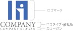 画像10: h・人・四角・アルファベット・ロゴ・マークデザイン5419 (10)