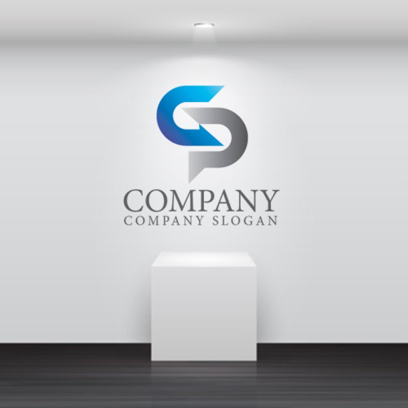 画像5: C・P・グラデーション・アルファベット・会社ロゴ・マークデザイン5421 (5)