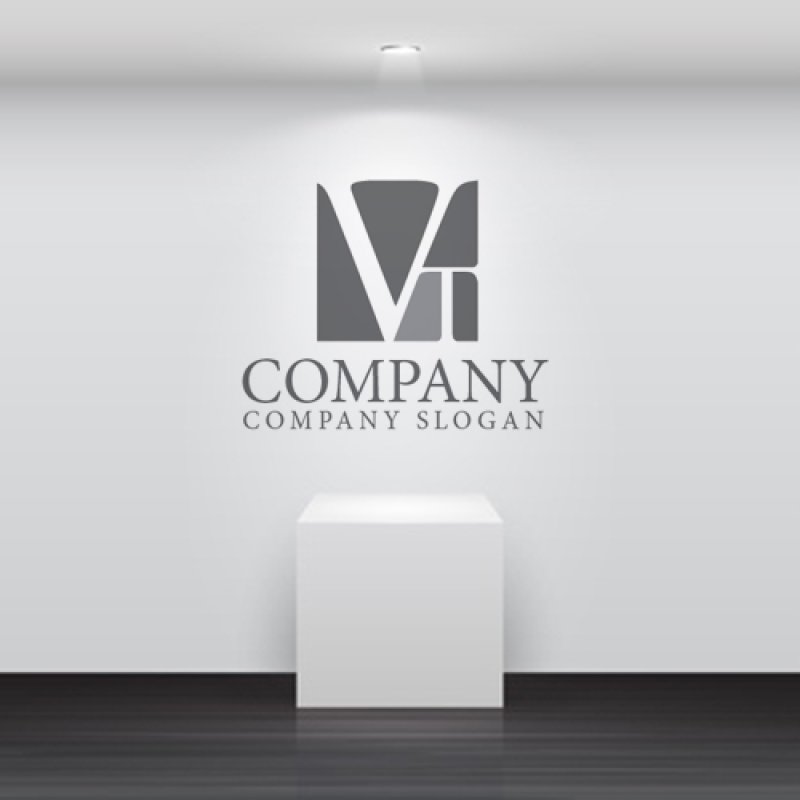 画像5: V・T・四角・アルファベット・ロゴ・マークデザイン5424 (5)