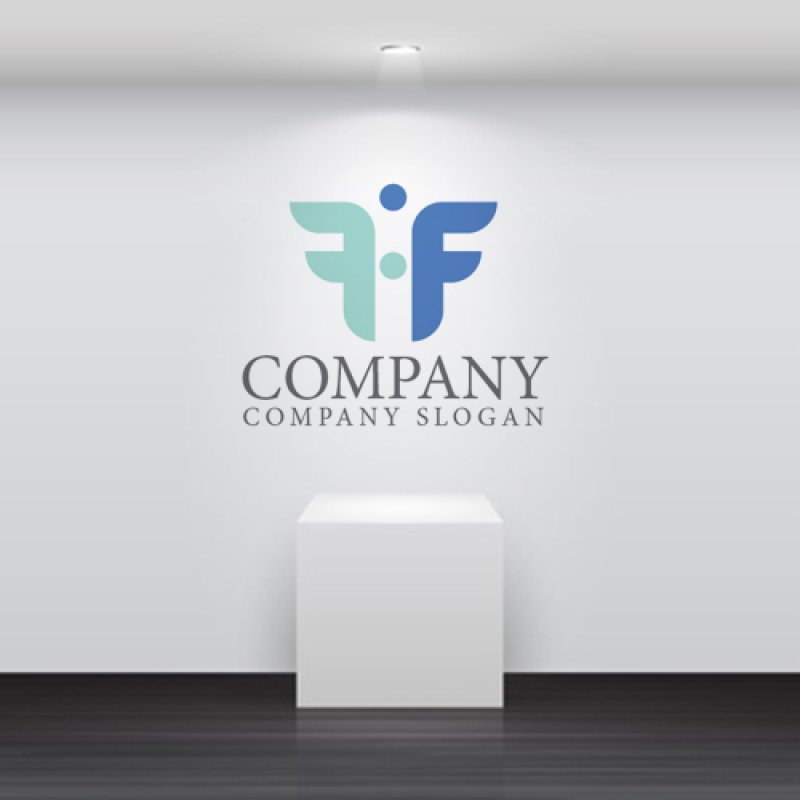 画像5: F・翼・人・アルファベット・ロゴ・マークデザイン5426 (5)