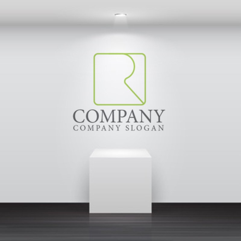 画像5: R・四角・アルファベット・ロゴ・マークデザイン5427 (5)