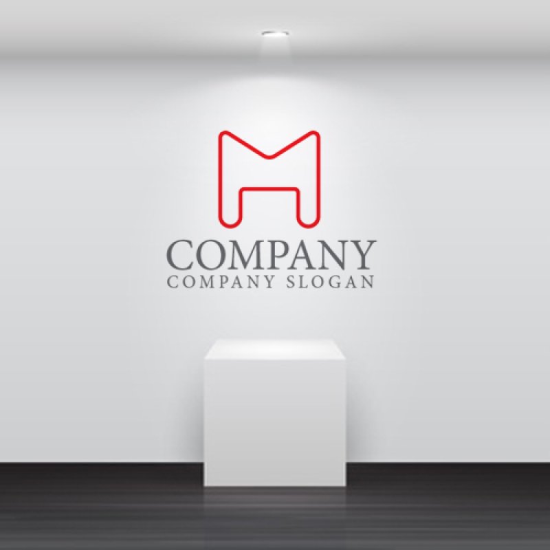 画像5: M・H・アルファベット・ロゴ・マークデザイン5429 (5)