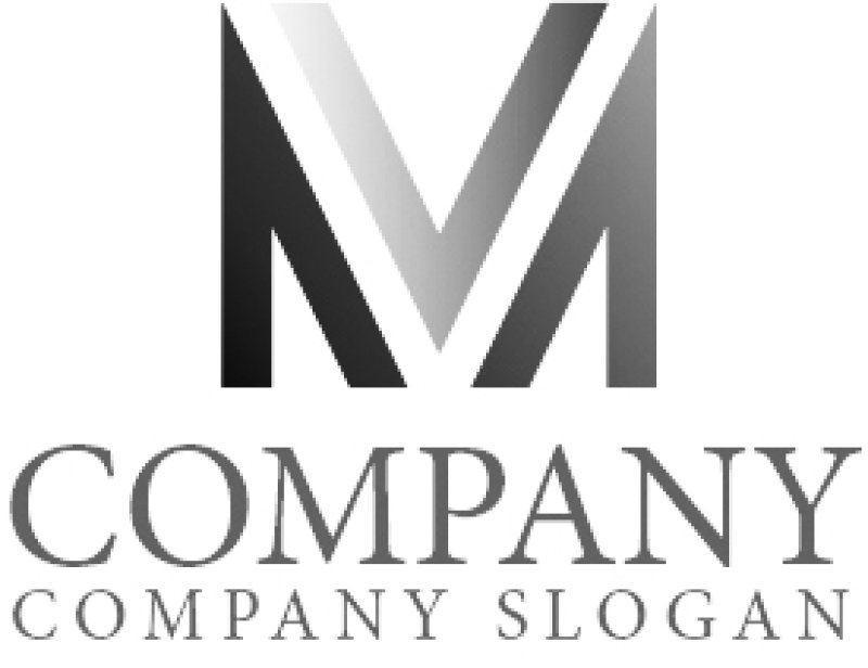 画像6: M・V・グラデーション・アルファベット・会社ロゴ・マークデザイン5430 (6)