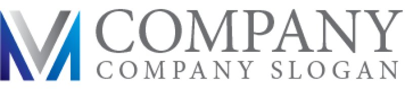 画像7: M・V・グラデーション・アルファベット・会社ロゴ・マークデザイン5430 (7)