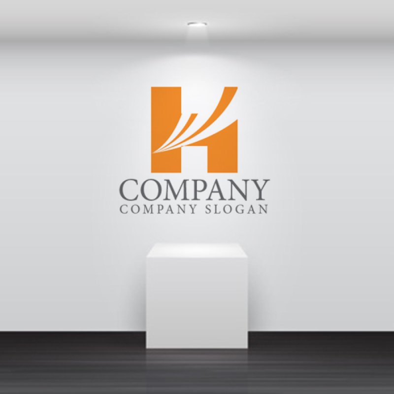 画像5: H・曲線・上昇・アルファベット・ロゴ・マークデザイン5435 (5)