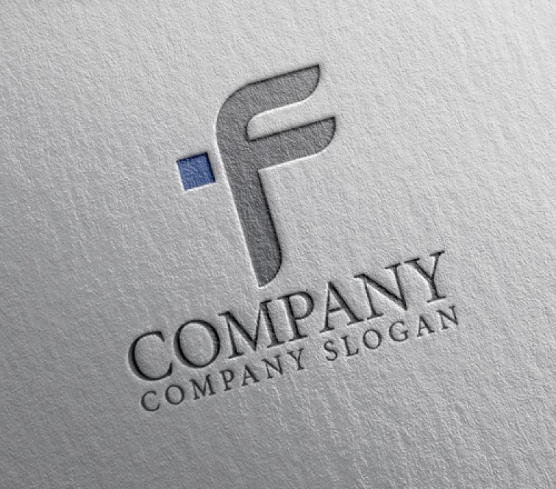 画像2: F・シンプル・顔・アルファベット・ロゴ・マークデザイン5438 (2)