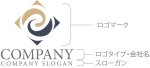 画像10: C・曲線・四角・アルファベット・ロゴ・マークデザイン5444 (10)