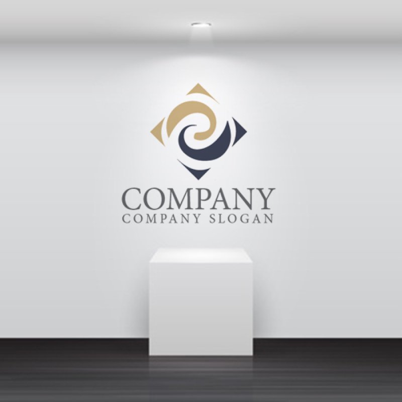 画像5: C・曲線・四角・アルファベット・ロゴ・マークデザイン5444 (5)