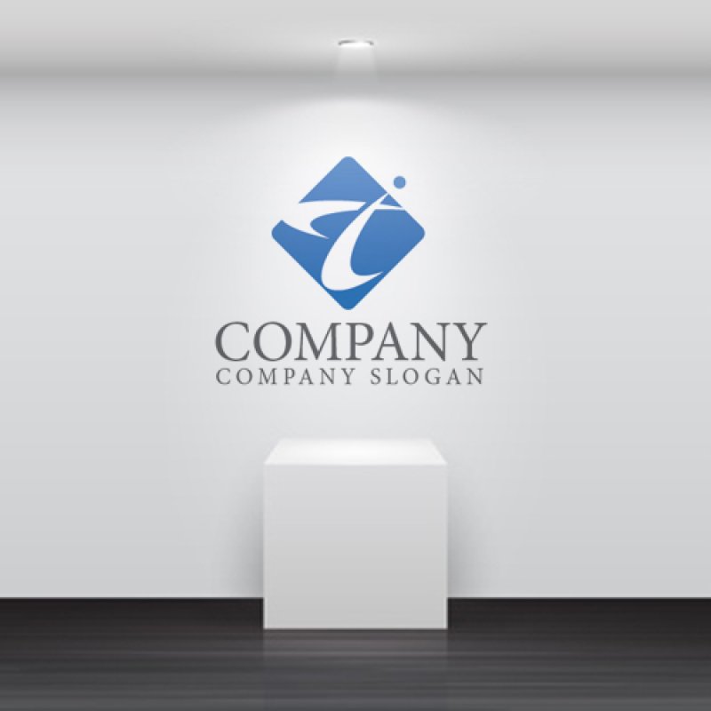 画像5: T・人・曲線・四角・アルファベット・ロゴ・マークデザイン5453 (5)