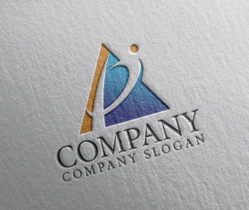 画像2: P・三角・i・グラデーション・アルファベット・ロゴ・マークデザイン5456 (2)