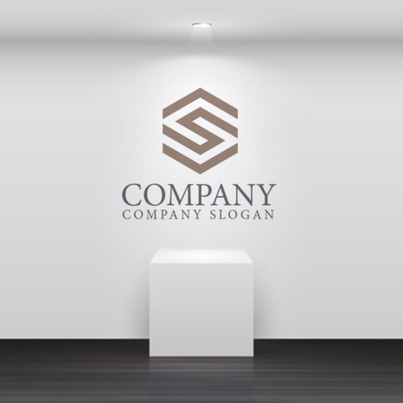 画像5: S・六角形・アルファベット・ロゴ・マークデザイン5463 (5)
