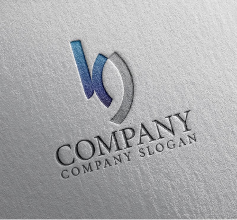 画像2: K・b・グラデーション・アルファベット・会社ロゴ・マークデザイン5470 (2)