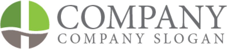 画像7: H・輪・土地・緑・アルファベット・ロゴ・マークデザイン5474 (7)