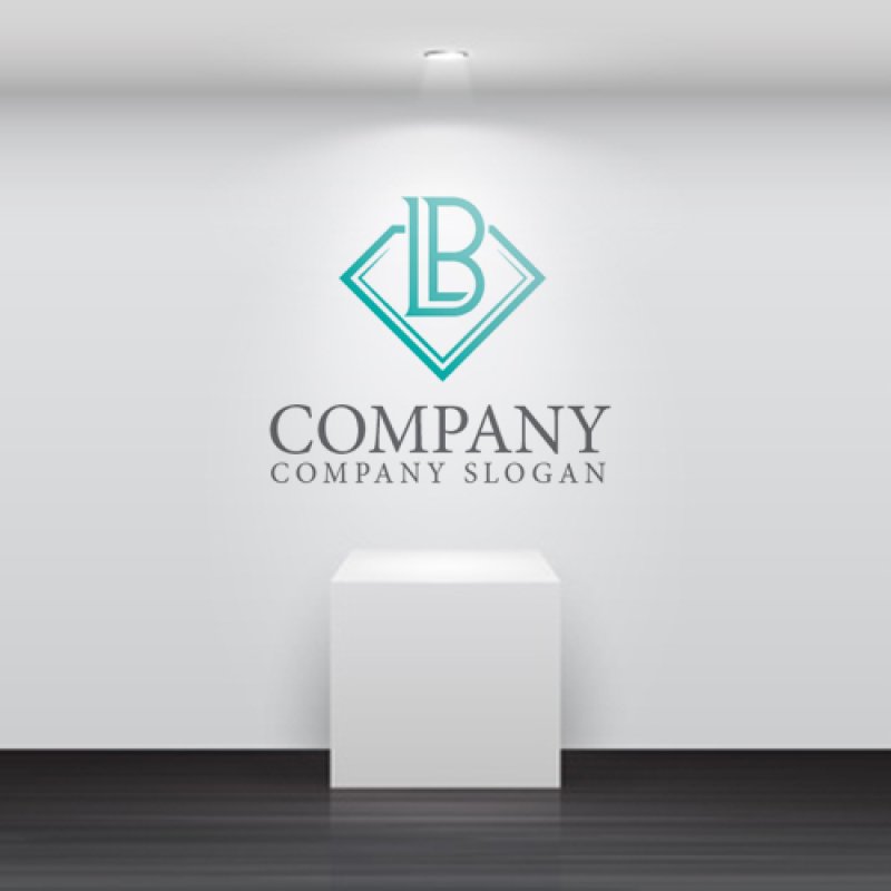 画像5: L・B・ダイア・グラデーション・アルファベット・ロゴ・マークデザイン5480 (5)