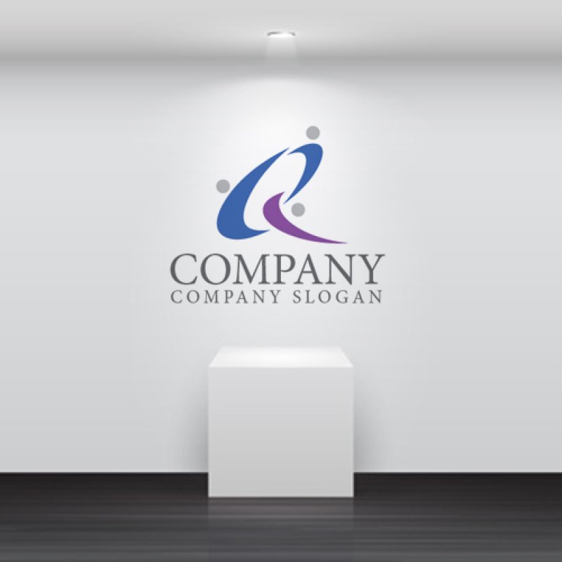 画像5: A・Q・人・輪・アルファベット・ロゴ・マークデザイン5481 (5)