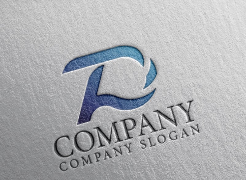 画像2: T・D・グラデーション・波・アルファベット・会社ロゴ・マークデザイン5483 (2)