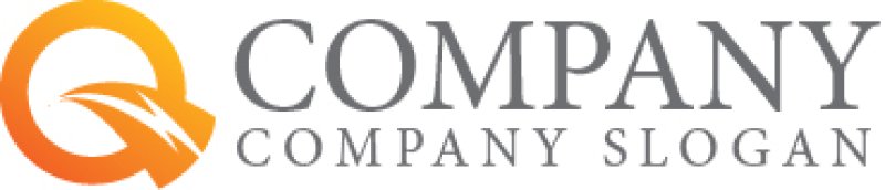 画像7: Q・電気・稲妻・グラデーション・アルファベット・ロゴ・マークデザイン5491 (7)