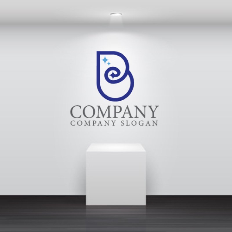 画像5: B・e・星・渦・アルファベット・ロゴ・マークデザイン5498 (5)