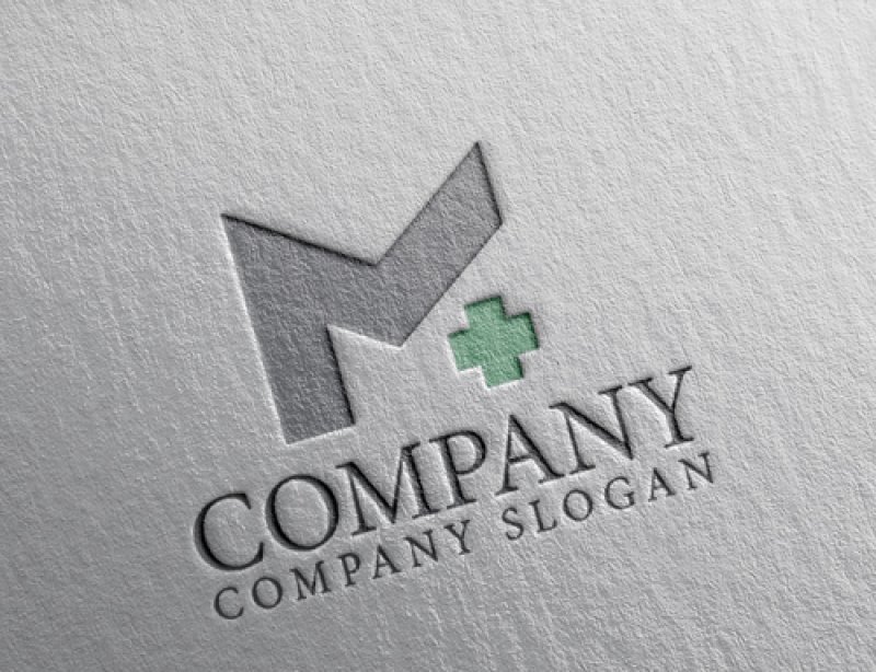 画像2: M・十字・アルファベット・ロゴ・マークデザイン5508 (2)