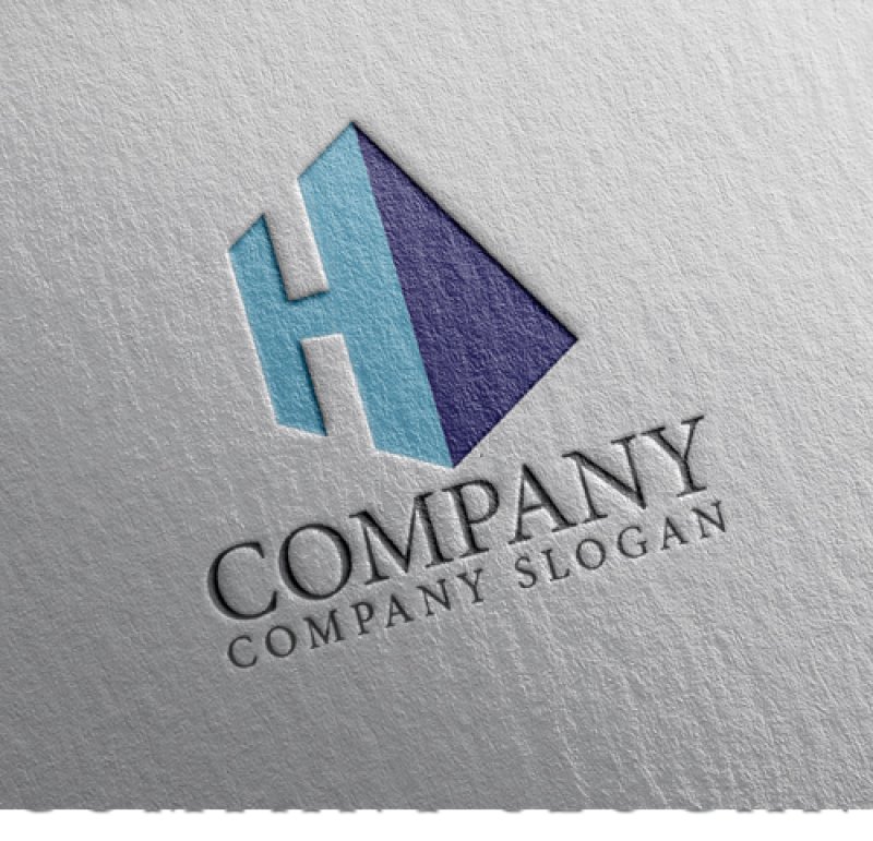 画像2: H・ビル・アルファベット・ロゴ・マークデザイン5546 (2)