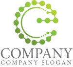 画像1: e・輪・グラデーション・繋がり・アルファベット・会社ロゴ・マークデザイン5547 (1)