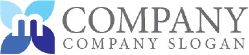 画像7: M・葉・アルファベット・ロゴ・マークデザイン5555 (7)