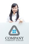画像3: A・三角・家ロゴ・マークデザイン555 (3)