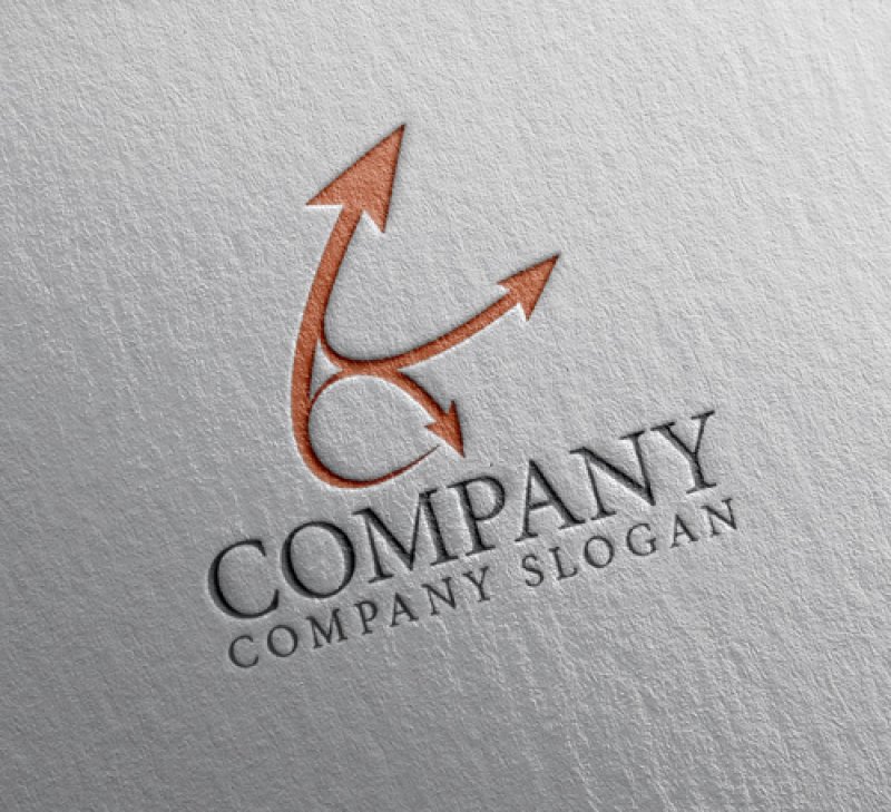 画像2: K・矢印・曲線・アルファベット・ロゴ・マークデザイン5570 (2)