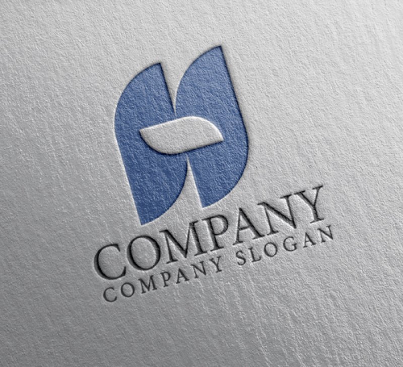 画像2: H・葉・アルファベット・ロゴ・マークデザイン5573 (2)