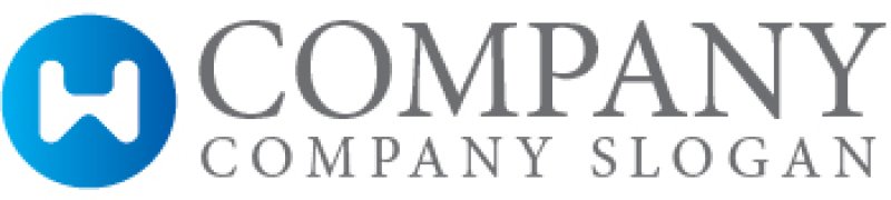 画像7: H・W・グラデーション・輪・アルファベット・会社ロゴ・マークデザイン5581 (7)