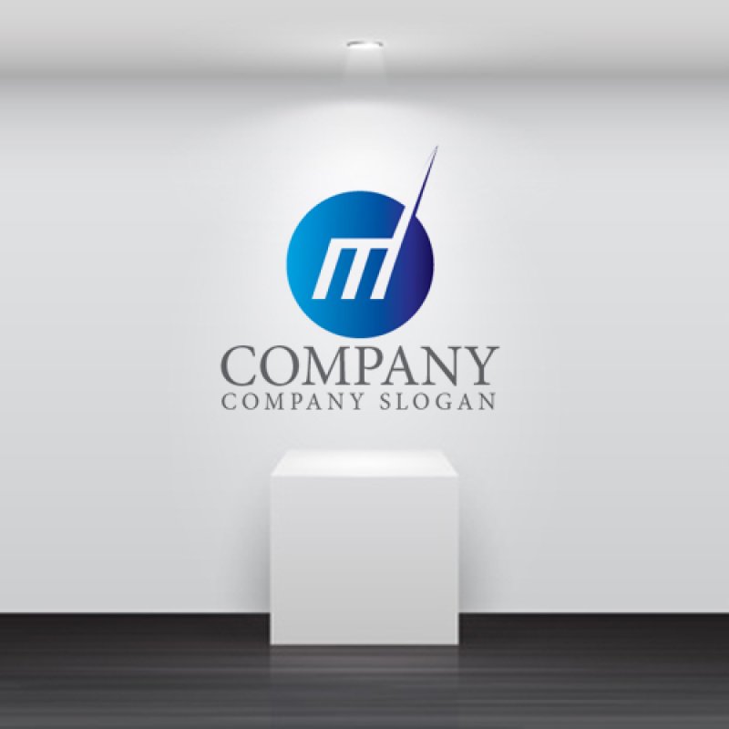 画像5: m・輪・グラデーション・上昇・アルファベット・会社ロゴ・マークデザイン5590 (5)