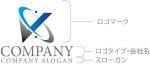 画像10: V・人・グラデーション・楕円・アルファベット・会社ロゴ・マークデザイン5597 (10)