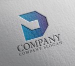 画像2: D・シンプル・グラデーション・アルファベット・会社ロゴ・マークデザイン5613 (2)