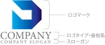 画像10: D・シンプル・グラデーション・アルファベット・会社ロゴ・マークデザイン5613 (10)