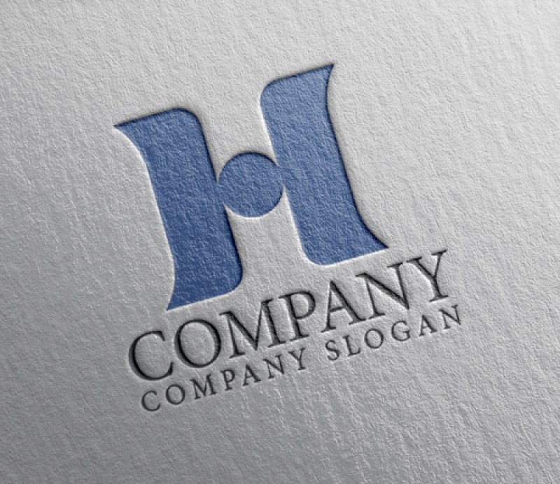 画像2: H・人・アルファベット・ロゴ・マークデザイン5622 (2)