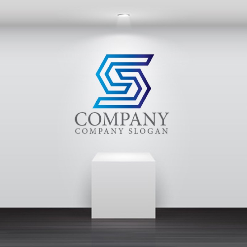 画像5: S・対称・グラデーション・アルファベット・会社ロゴ・マークデザイン5631 (5)