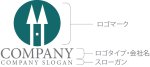 画像10: H・輪・矢印・上昇・アルファベット・ロゴ・マークデザイン5635 (10)