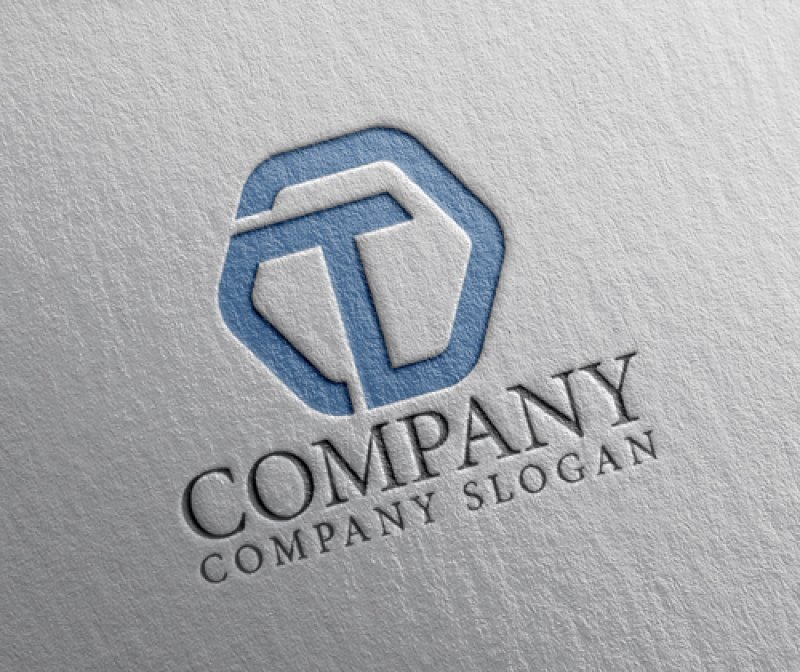画像2: T・六角形・アルファベット・ロゴ・マークデザイン5640 (2)