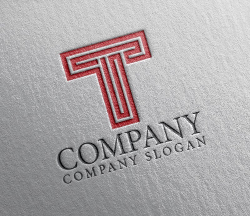 画像2: T・シンプル・アルファベット・ロゴ・マークデザイン5641 (2)