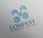 画像2: H・六角形・アルファベット・会社ロゴ・マークデザイン5643 (2)