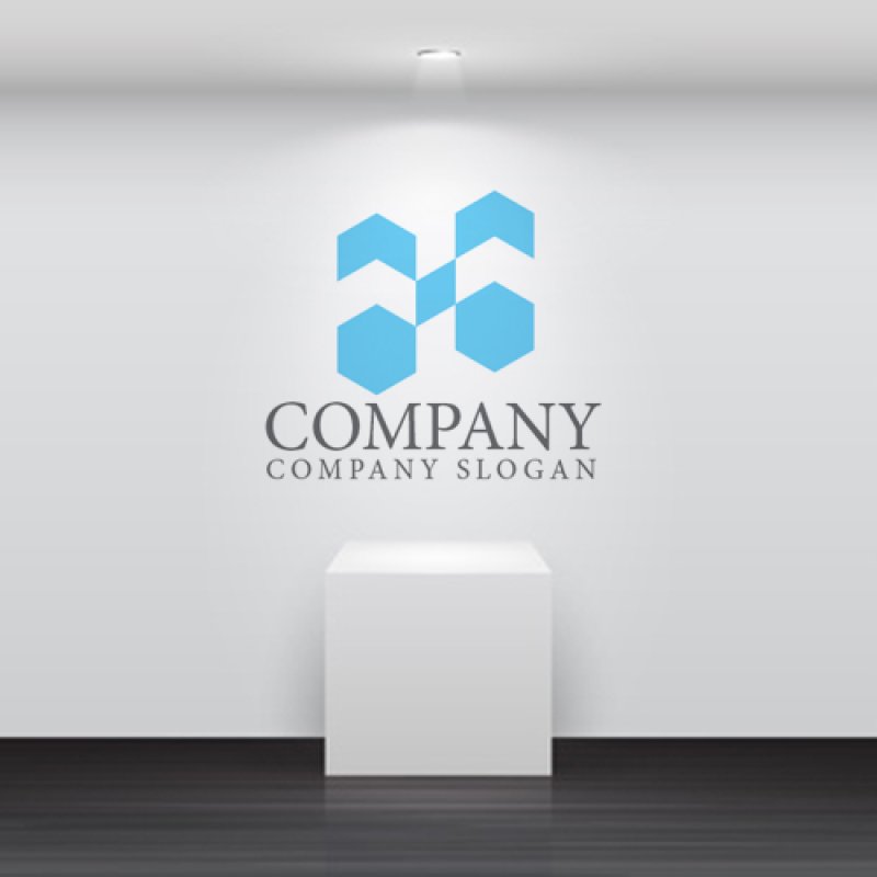 画像5: H・六角形・アルファベット・会社ロゴ・マークデザイン5643 (5)