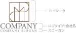 画像10: M・P・四角・アルファベット・ロゴ・マークデザイン5647 (10)