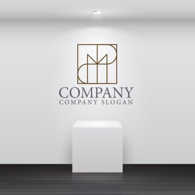 画像5: M・P・四角・アルファベット・ロゴ・マークデザイン5647 (5)