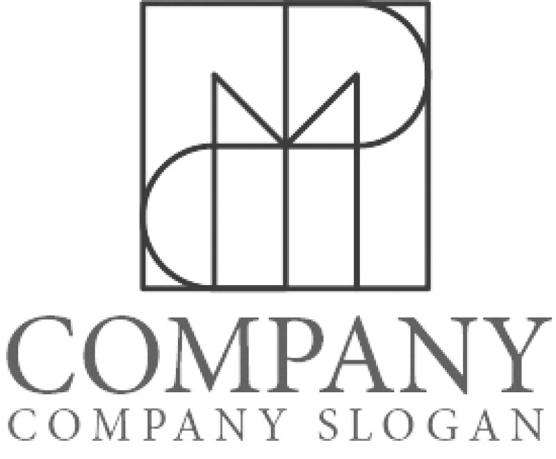 画像6: M・P・四角・アルファベット・ロゴ・マークデザイン5647 (6)